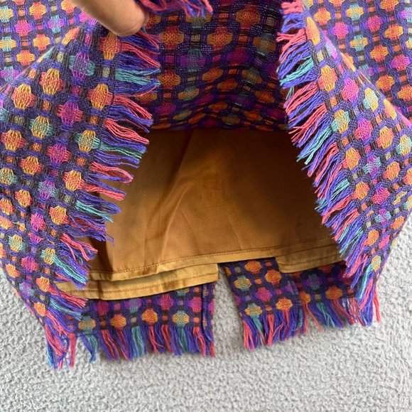 Womens Kuhlman Made In Italy Size 42 Skirt Wool Colorful - Picture 5 of 10